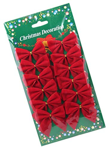 BESPORTBLE Weihnachtsbaumschleife: Rote Schleife für Weihnachtsbaum Weihnachtsbaumspitze für Indoor Outdoor Winter Weihnachtsdekoration (Rot)