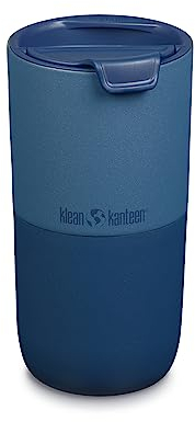Klean Kanteen Rise Becher, Edelstahl mit Klappdeckel, 473 ml, Stellar, 16oz