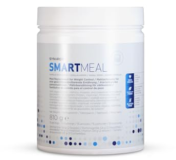 Synergy Worldwide SmartMeal 810g | Suplemento con 24g de Proteína | Alto en Fibra, Vitaminas y Minerales | Sabor Vainilla | Control de Peso | Vegano y Sin Gluten | 15 Dosis