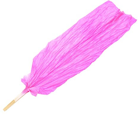 HOMSFOU Square Dance Supplies Dance Fans to Silk Fan for Women Lengthen Suitable for Belly Dance