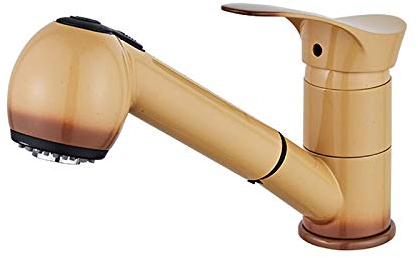 Küchen-Badezimmer-Wasserhahn, Küchenarmatur-Verlängerung mit ausziehbarem Sprühkopf, 360 ° drehbarer Waschbecken-Wasserhahn, Warm- und Kaltwasser-Mischbatterie, Waschbecken-Trinkwasser-Hahn