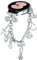 Remplacement pour Galaxy Watch 4 40 mm/44 mm, Bracelet, 20mm Bracelet de montre en acier inoxydable Bijoux Bracelet pour Samsung Galaxy Watch 4 Classic 42 mm/Classic 46 mm (ARGENT)