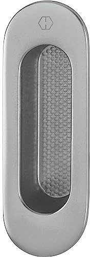 HOPPE Hebeschiebetürmuschel OMEGA außen oval, Aluminium Edelstahl Effekt