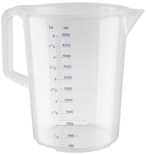 METRO Professional Jarra medidora de polipropileno, 5 L, apta para lavavajillas