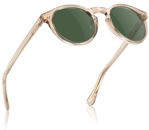 CARFIA Herren-Sonnenbrille, polarisiert, Vintage-Stil, UV400-Schutz, für Fahren und Reisen