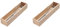 iDesign Schubladeneinsatz für die Küche, Besteckkasten aus Paulownia-Holz für die Küchenschublade oder den Schrank, Schubladen Organizer für Besteck, beige, 38.1x8.5x6.9cm (Packung mit 2)