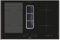 Oranier Flexx-Kochfeld 80 cm Induktion KFA490 - autarkes Induktionskochfeld mit Abluft-Umluft Kochfeldabzug inkl. schwarze Kochfeld-Seitenleisten