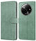 Leacckl for Xiaomi Redmi A3 Case, Leather Wallet Case, Flip Case with Card Holder and Magnetic Buckle, Green