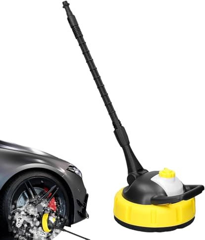 Flächenreiniger Für Hochdruckreiniger, Rotierende Hochdruckreiniger Zubehör Rotationsbürste Mit Langem Griff, Für Kärcher -K7 Hochdruckreiniger, Für Hof, Einfahrt Alltägliche Verschmutzungen