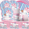 The Kuromi Melody Trio Partygeschirr Set,Doyomtoy Serve 20 Gäste Geburtstag Partygeschirr Tischdecken,Teller,Tazas,Servietten für Partyzubehör Geburtstag