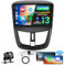 Inefala 2+64GB Android 15 Autoradio per Peugeot 207 2006-2015 Stereo 9 Pollici Schermo Touchscreen con Wireless Carplay Android Auto con Bluetooth, GPS, SWC, Retrocamera AHD