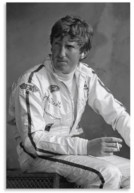 PURRCOCO Poster mit österreichischem Rennfahrer Jochen Rindt, 4 Bilder, Druck, Leinwand, Poster, Wandfarbe, Kunstposter, Dekoration, moderne Wohnkunstwerke, 30 x 45 cm