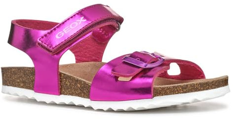 Geox J Adriel Girl C Sandal, Fuchsia, 28 EU