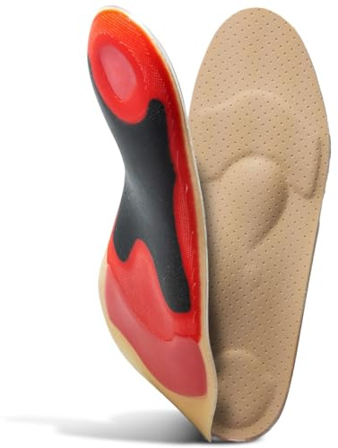 MEDICAL ALL DAY LEATHER - Orthopädische Einlegesohlen für Damen & Herren - Einlagen aus Leder zur Linderung von Schmerzen bei Knick-, Senk- und Spreizfuß - Atmungsaktive & langlebige Schuheinlagen