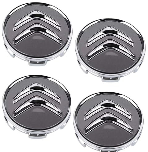 Jialet Auto Radnabenkappen für Citroen C6 Citroen C8, Felgenkappen Nabenkappen Felgen Kappen Felgendeckel Radkappen Nabendeckel Wasserdichtigkeit Reifen Zubehör,Grey