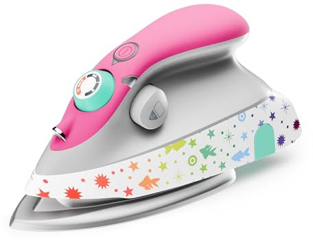 oliso M3Pro Textile Compact Fabric Project Dampfbügeleisen mit Solemate Heißbügeleisenablage, Tula Pink