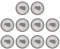 Zimoer NFC Tag Sticker (10 Stück) Ntag213-25mm NFC Aufkleber NFC 213 Tag Wiederbeschreibbar NFC Karten Programmierbar 144 Byte Speicher NFC Chip für Alle NFC-fähigen Handys und Geräte