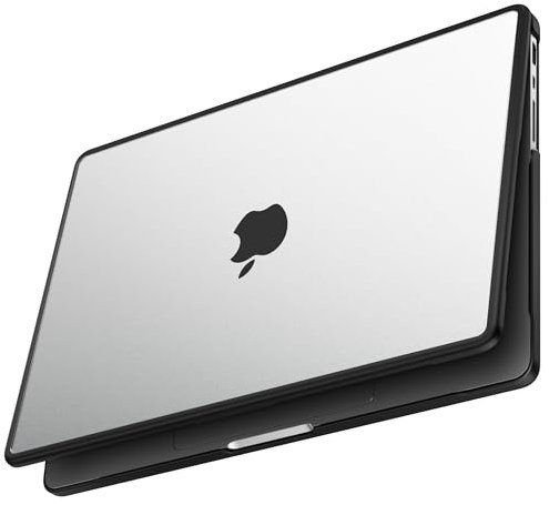 GPXIIZ Hülle Kompatibel mit MacBook Pro 14 Zoll M4 M3 M2 M1 Pro/Max Schutzhülle 2024-2021 A3112 A3185 A3401 A2918 A2992 A2779 A2442, Weicher TPU-Rahmen + Kratzfest Hartschale Case 14,2, Matt klar