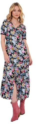 Joe Browns Women's Floral Lace Trim V-Neck Maxi Dress