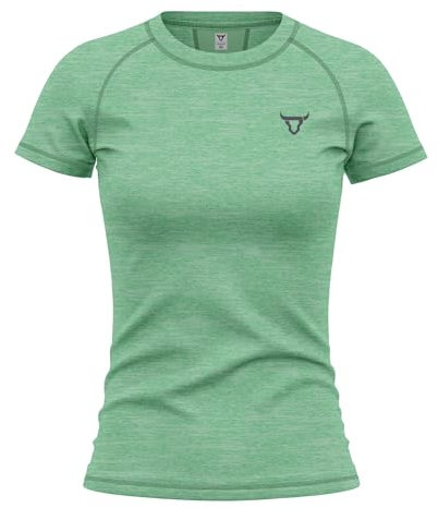 Women's Short Sleeve Quick Dry Fit Active T-Shirts Moisture Wicking Athletic Round Neck Gym Tee Exercise Yoga Ladies Tops