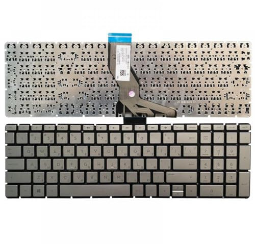 Tastiera russa Compatibile con laptop compatibile con i modelli H-P 15-BS 15-BR 15-BW 15T-BR 15Q-BU 15T-BS 15Z-BW 250 G6 255 G6 256 G6 258 G6 TPN-C129 TPN-C130(SILVER)
