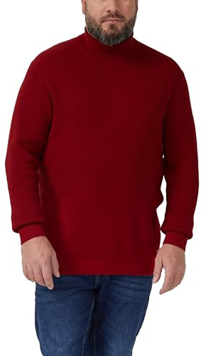 s.Oliver Strukturmix-Pullover aus Reiner Baumwolle mit Rollkragen