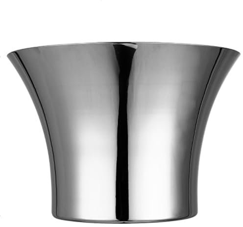 Large Ice Buckets, Ice Holder for Party, Stainless Steel Beverage Tub, Drink Bucket for Party Bar Wine Beer Champagne Beverage Bottle Cooler(Silver)