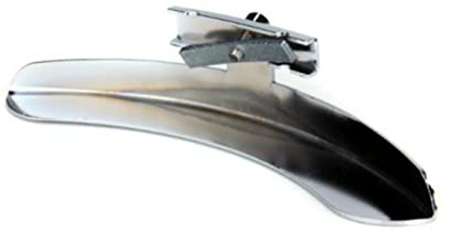 Yardwe Zinklegierter Banjo Armrest Silber Einbeinige Gitarrenschutzplatte mit Montageschraube für Vintage Banjos Hochwertiges Material Polierte Oberfläche Installieren