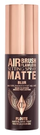 Charlotte Tilbury Airbrush Flawless Setting Spray Matte, Blur-Effekt, Mattierendes Fixierspray, Travel Size