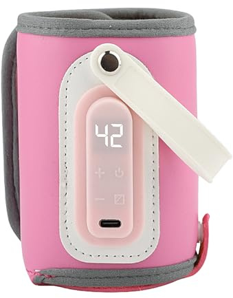 Portable Milk Warmer Portable Heating Adjustable Temp | Kids Constant Warming Formula Heater for Kids Girls Boys Nighttime Home Vacation Car Outings Stroller Office
