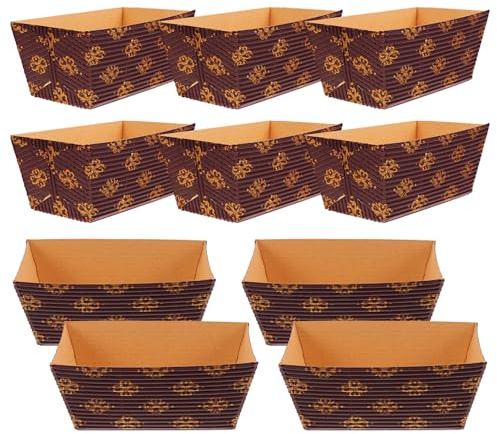 Stampi di Carta per Pane 25 Pezzi in Carta, Stampo Panettone 1kg | Confezione da 25, Pratici e Impilabili, Non Si Deformano Facilmente, per Eventi All'aperto e Chiuso
