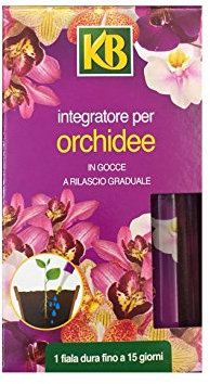 INTEGRATORE PER ORCHIDEE IN GOCCE A RILASCIO GRADUALE 6 FIALE NUTRIMENTO ORTO GIARDINO