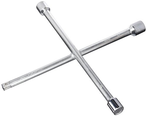 Cofan Llave en cruz para vehículo ligero | Llave cruzada reforzada para montajes de ruedas | Medidas SW 17 x 19 x 21 x 1/2