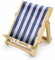 Bookchair Medium Blau-Weiß gestreift - Buchständer - Tablethalter aus Holz: Leseständer für Bücher, E-Reader und Tablets: Ideal für Schule & Studium, für Jung & Alt