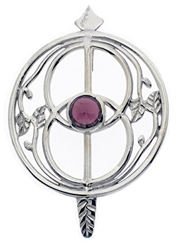 Chalice Well Gemstone Pendant (Garnet)