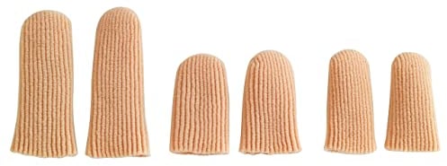 Maximex Finger-& Zehenschutz Set Soft 6-teilig, zur optimalen Druckentlastung, passgenauer Finger- und Zehenschutz, problemlos kürzbar, für Allergiker geeignet, 3 verschiedene Größen