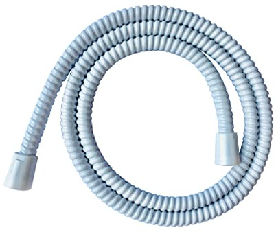 Blue Canyon PVC White Shower Hose 1.5 Metre by 10mm Pipe Home Bathroom
