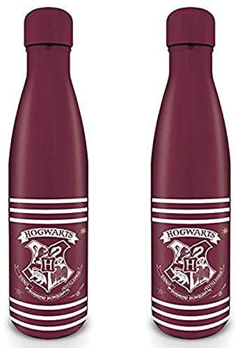 Harry Potter Pyramid Crest & Stripes Metal Drinks 550ml Bottle (MDB25453)