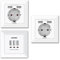 UCOMEN Enchufe de pared de 2.8 A con 2 puertos USB, 3.1 A USB Socket Flush Mount con 3 puertos, carga de todos los dispositivos móviles en caja empotrada estándar, color blanco (3 unidades)