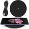 Qi Wireless Schnellladegerät kompatibel mit Samsung Galaxy Z Flip 7 / FE 6 5 4 3 / Fold 7 6 5 4 3 2 Kabellose Ladematte Ladestation 15W Induktiver Universal Charger, Farbe:Schwarz