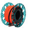 Tauchen Fingerspule, 30m, Plastic Scuba Diving Finger Spool Reel Diver Unterwasserzubehör, 4 Farben(Blaues Rad)Tauchen