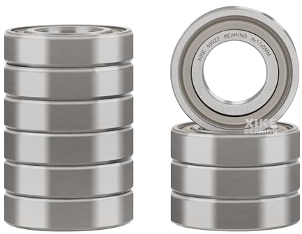 XiKe 10 Stück 689ZZ Mini Kugellager 9x17x5mm Chromstahl und Vorgeschmiert, 689-2Z Rillenkugellager mit Doppelter Metalldichtung.