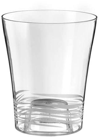 Decor Space Vaso cilindro Orchidea Clear da esterno e giardino per piante e fiori (16 cm, Trasparente)