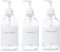 MaisoNovo Bouteilles de shampoing et d'après-shampoing Rechargeables | 500 ML Lot de 3 Bouteilles en Plastique Transparent Pompes Blanches
