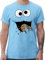 T-Shirt Herren - Karneval & Fasching - Keks Monster I Krümelmonster I Cookie Monster Fastnacht I Fasnacht I Fasnet - XL - Hellblau - Partner Look Family faschingsshirt Faschings Auge Shirts