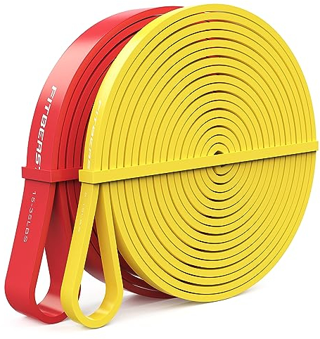 FitBeast Widerstandsbänder Pull Up Assist Band Set, 2 verschiedene Stufen Trainingsbänder für Powerlifting, Muskelaufbau, Crossfit, Yoga, Krafttraining