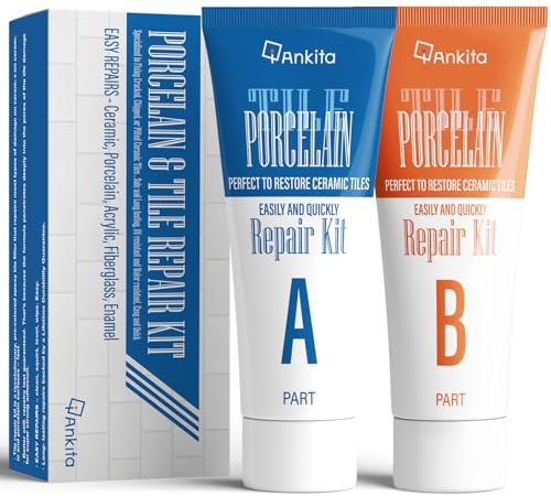 Kit de reparación de porcelana blanca, kit de reparación de fregadero y azulejos de alto brillo para fijar rápidamente fregaderos astillas y grietas de azulejos con alta resistencia a la unión, kit de