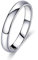FUNEIA Silber Band Ring Damen Herren 1-8mm Breit Edelstahl Ringe für Männer Frauen Simpel Polierte Trauring Ehering Verlobungsring Daumenring Finger Ring Größen 52, 54, 57, 60, 62, 65, 67