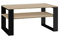 VBChome Kaffeetisch 90 x 58 x 50 cm Eiche Sonoma - Schwarz Couchtisch Wohnzimmertisch Teetisch Beistelltisch Sofatisch Modern Wohnzimmer Büro Eiche Sonoma - Schwarz
