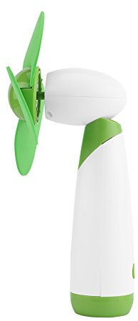 Handventilator, Tragbarer DC 3V-Lüfter mit Starker Windkühlung Kühler Lüfter für -Reisen Im Freien, Verstellbarer Kopf (Grün)